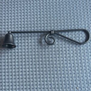 PartyLite pewter or black metal bell candle snuffer.